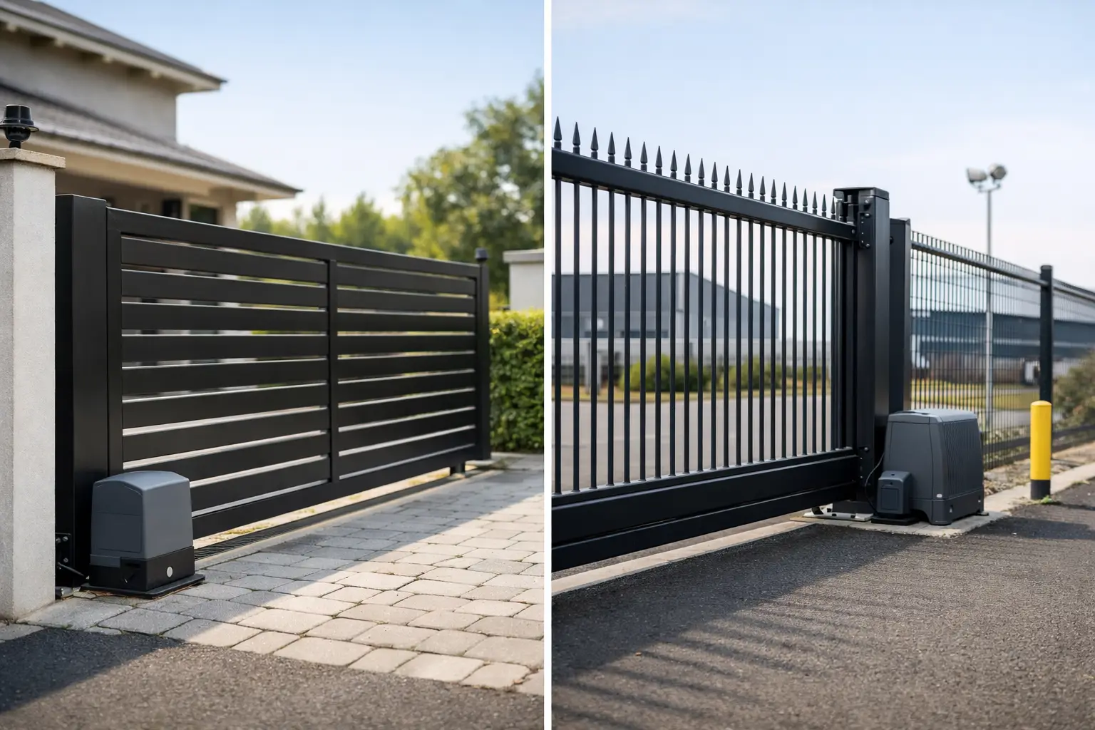 Domestic vs Commercial Electric Gates Domestic vs Commercial Electric Gates