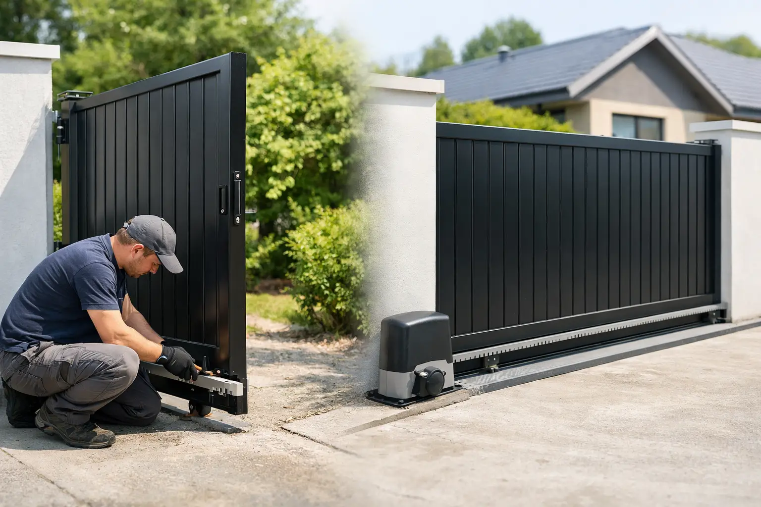How to Turn a Swing Gate Into a Sliding Gate How to Turn a Swing Gate Into a Sliding Gate