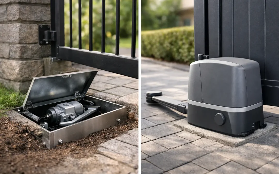 Underground vs Above Ground Gate Motors Compared