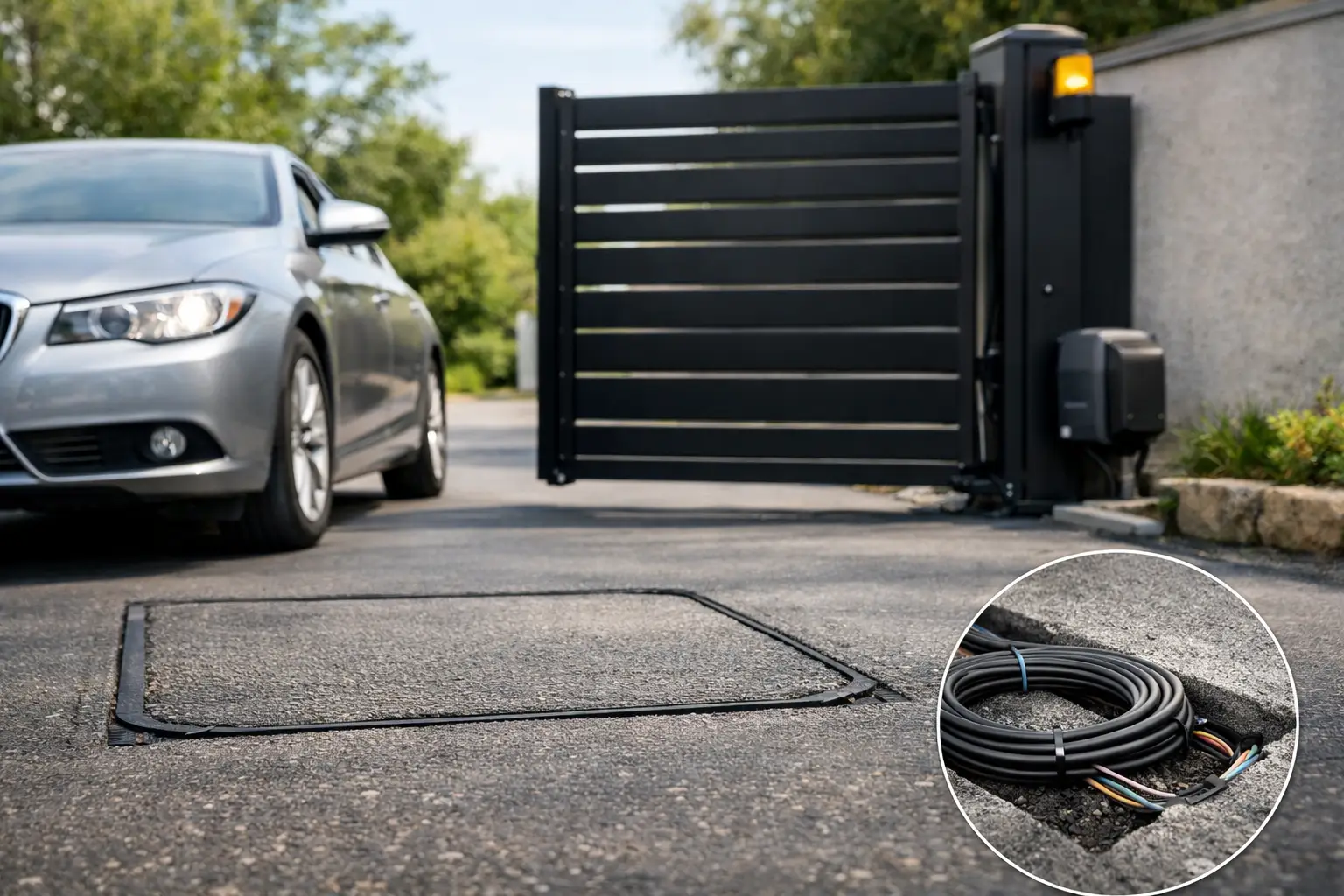 Ground Loop Vehicle Detection for Electric Gates