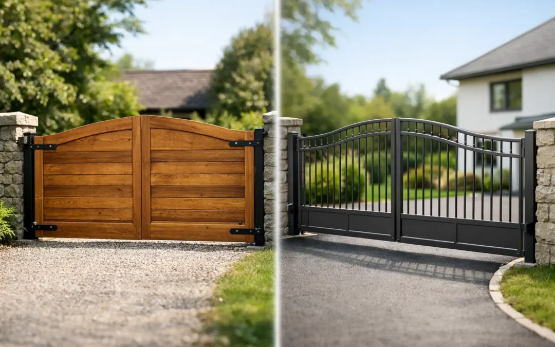 Timber vs Metal Driveway Gates for Your Property