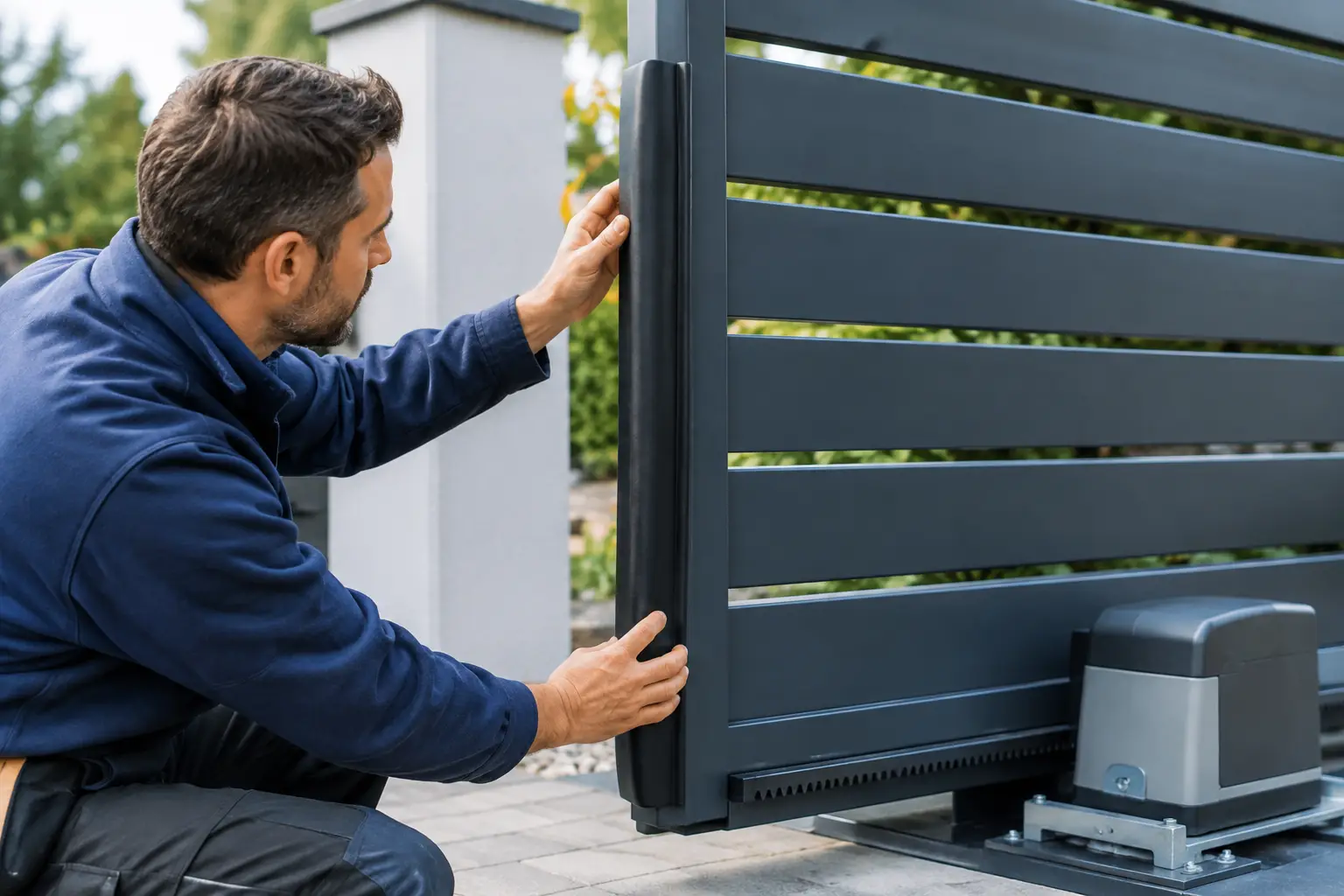 How to Fit Gate Safety Edges on Electric Gates