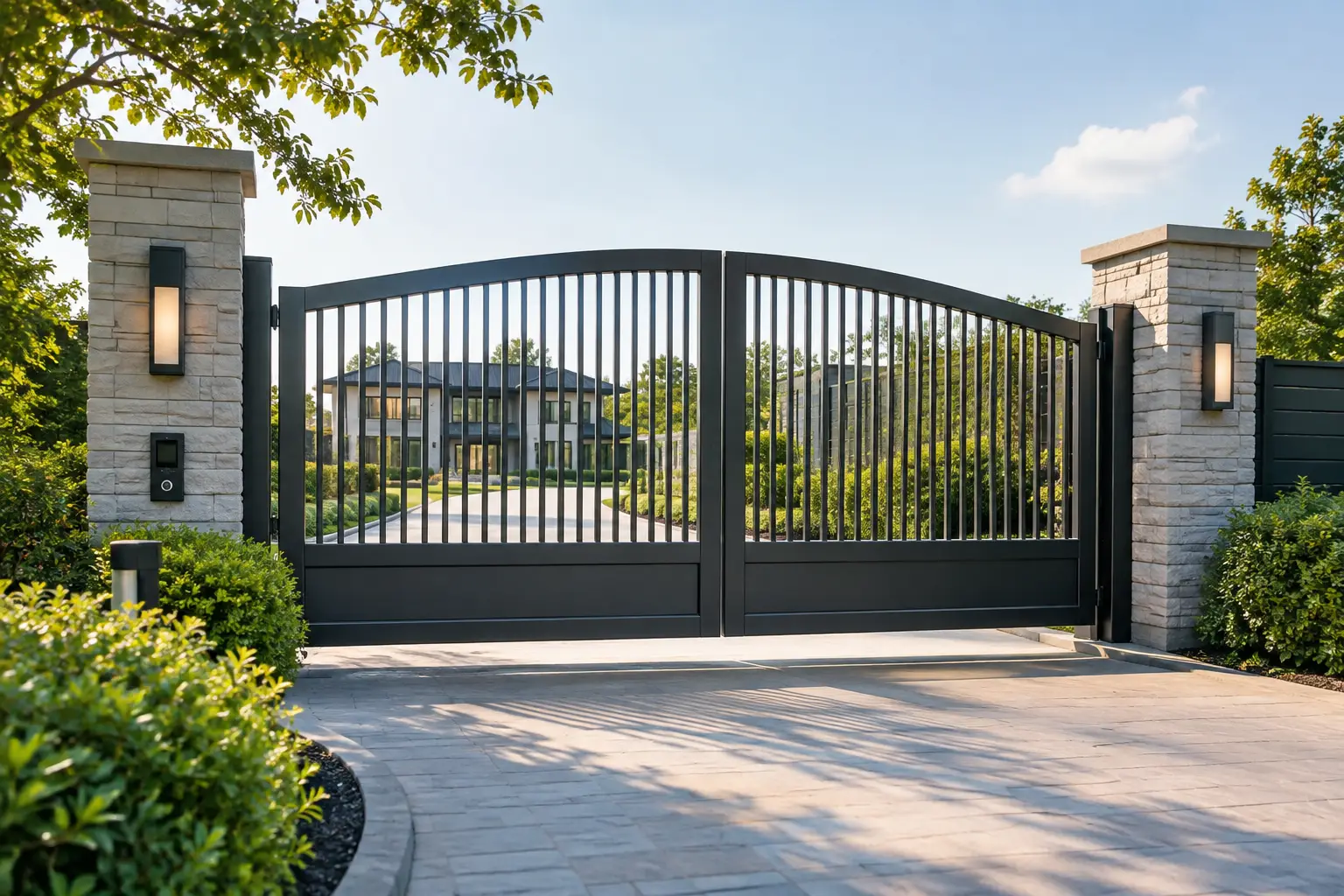 Estate Entrance Gate Design for Security and Access