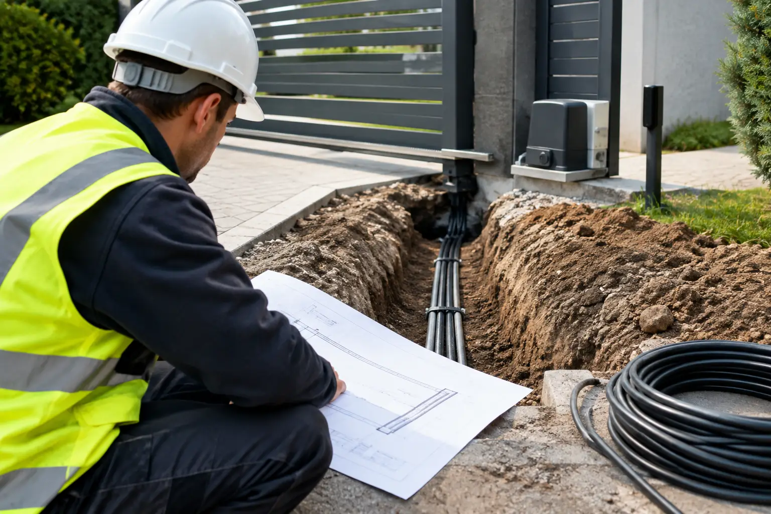 Planning Underground Gate Cabling Properly